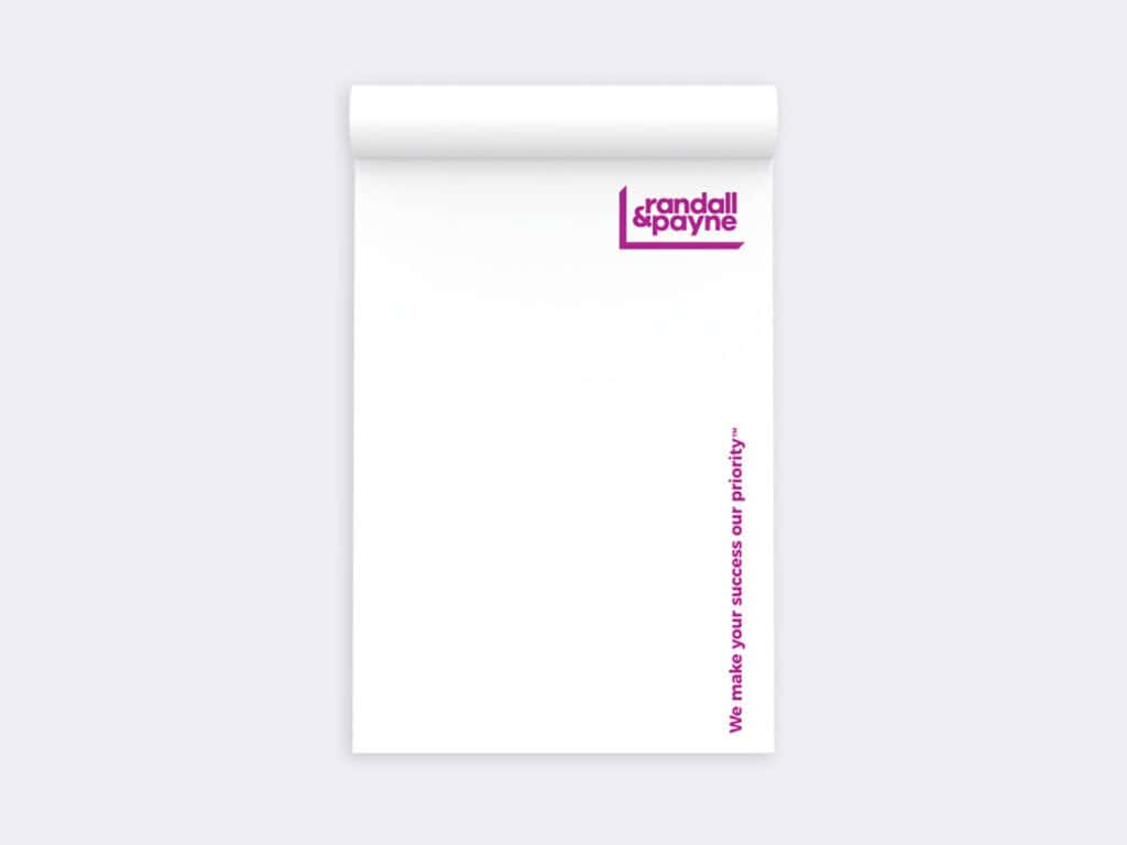 Custom printed notepads