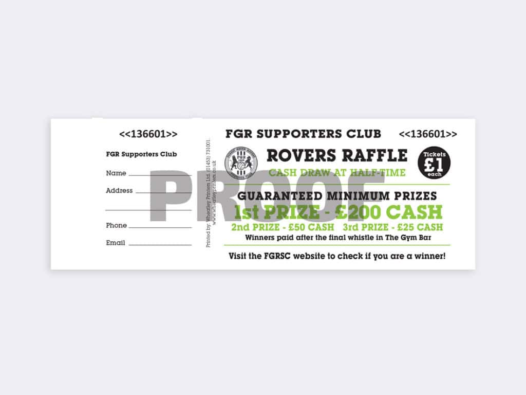 Custom ticket printing in Stroud